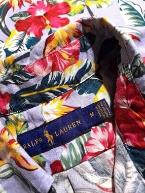 Ralph Lauren Tropical Print Button Up Men's Medium